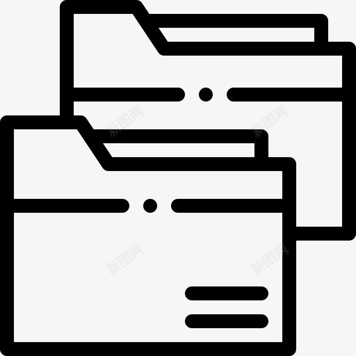 文件夹技术支持36线性图标svg_新图网 https://ixintu.com 技术支持 文件夹 线性