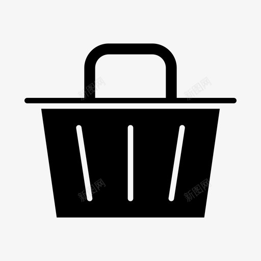 手推车篮子商业图标svg_新图网 https://ixintu.com 商业 手推车 篮子 购物 购物和商业字形 销售