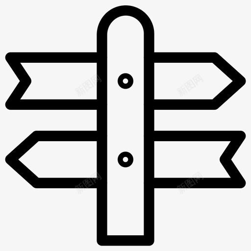 箭头标志标牌方向图标svg_新图网 https://ixintu.com 方向 标志 标牌 箭头 道路