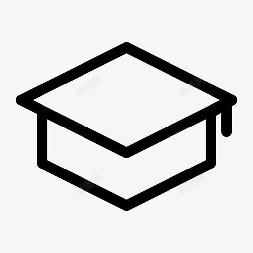 学生帽毕业证通行证图标svg_新图网 https://ixintu.com 大学 学生 教育 毕业证 通行证