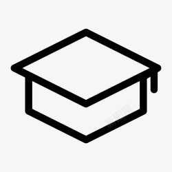 学生通行学生帽毕业证通行证图标高清图片