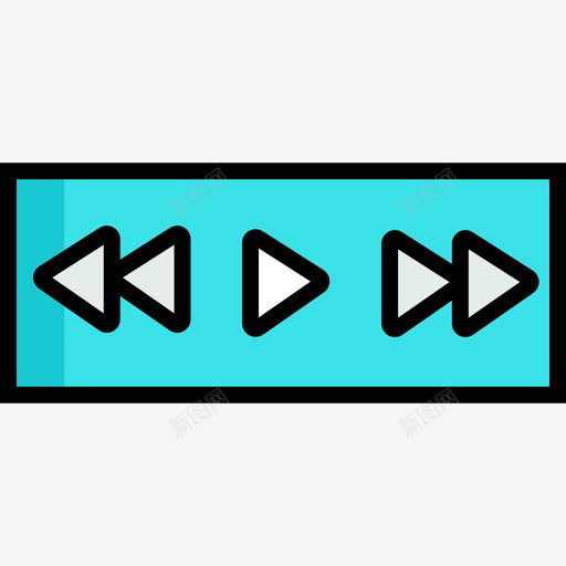 视频控制器音频和视频19线性颜色图标svg_新图网 https://ixintu.com 控制器 线性 视频 音频 颜色