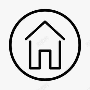 房子建筑物家庭图标图标