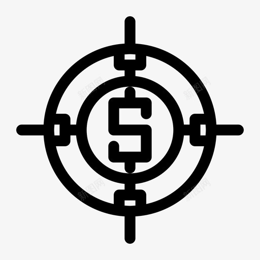 商业目标目标焦点图标svg_新图网 https://ixintu.com 公司 商业 射击 焦点 目标