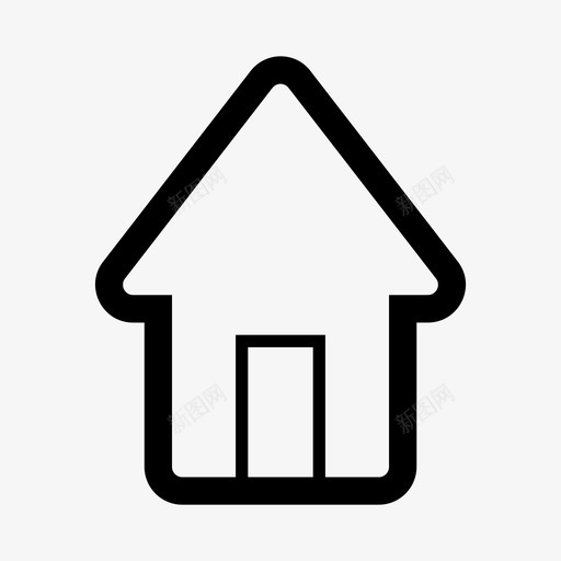 房屋建筑物房产图标svg_新图网 https://ixintu.com 住宅 图标 多媒体 建筑物 房产 房屋 物业