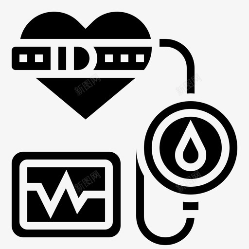 血压医学209字形图标svg_新图网 https://ixintu.com 医学209 字形 血压