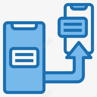 传输数字学习3蓝色图标图标