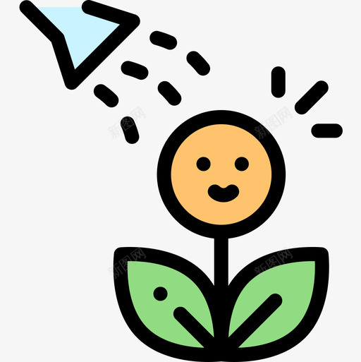 植物幸福15线形颜色图标svg_新图网 https://ixintu.com 幸福 植物 线形 颜色