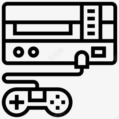 游戏机娱乐复古图标图标