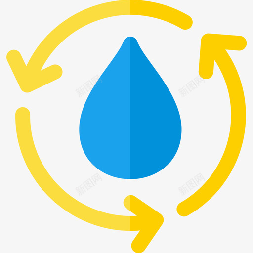 水可持续能源31平坦图标svg_新图网 https://ixintu.com 平坦 持续 水可 能源