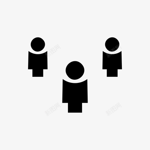 多个用户组组用户图标svg_新图网 https://ixintu.com 多个 用户