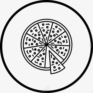 披萨美食意大利披萨系列图标图标