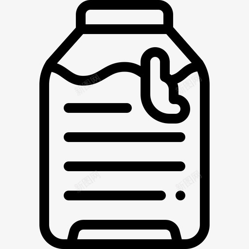 水瓶营养7线性图标svg_新图网 https://ixintu.com 水瓶 线性 营养