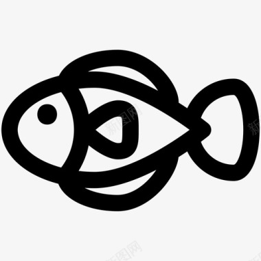 鱼动物可爱图标图标