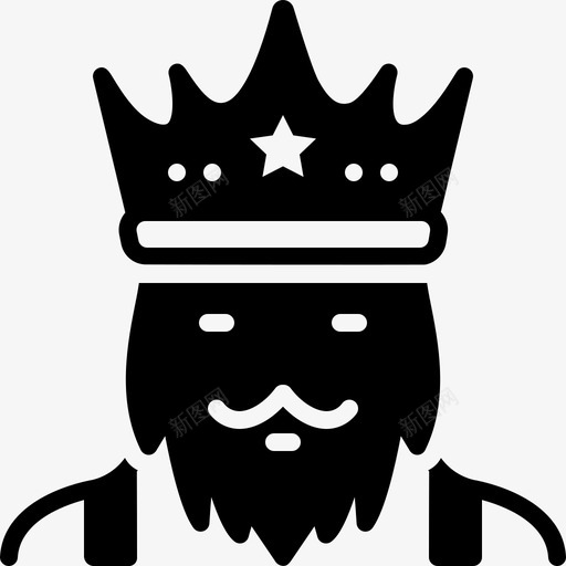 国王皇帝君主图标svg_新图网 https://ixintu.com 君主 国王 沙皇 皇帝