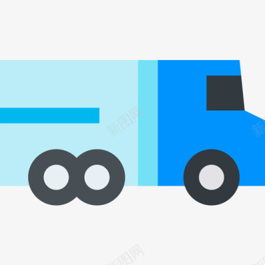 卡车车辆和运输车4辆平车图标图标