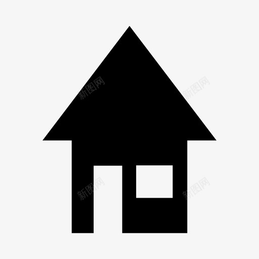 房屋建筑物房产图标svg_新图网 https://ixintu.com 住宅 图标 多媒体 建筑物 房产 房屋 物业