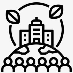 组织环境社会责任社区企业图标高清图片