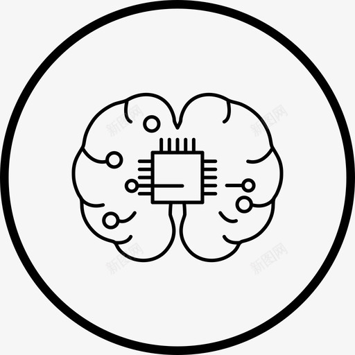 微型思维大脑人脑图标svg_新图网 https://ixintu.com 人脑 图标 大脑 微型 思维 线条