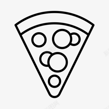 披萨片餐饮吃图标图标