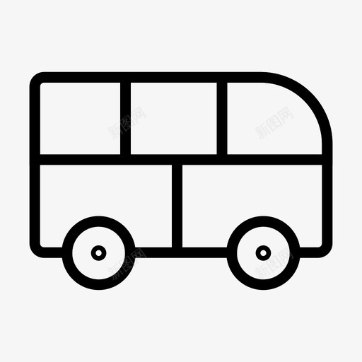小巴汽车交通图标svg_新图网 https://ixintu.com 交通 基本图标 小巴 旅行 汽车