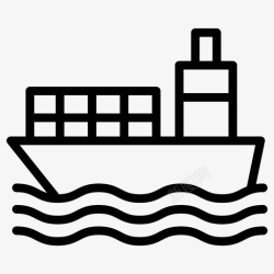 船舶工业船舶工业53线性图标高清图片