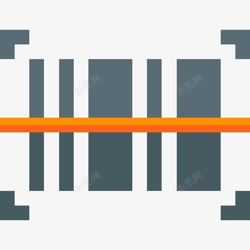条形码超市39扁平图标svg_新图网 https://ixintu.com 扁平 条形码 超市