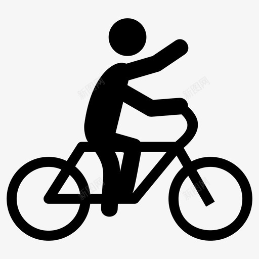 骑自行车健身健康图标svg_新图网 https://ixintu.com 体育活动 健康 健身 生活方式 自行 自行车 车骑 骑行