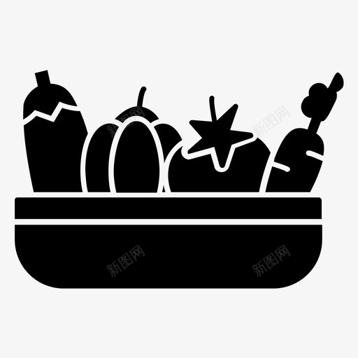 菜篮有机熟透图标svg_新图网 https://ixintu.com 于一体 健康 容器 时尚 有机 熟透 立体 美容 菜篮 菜篮子 蔬菜