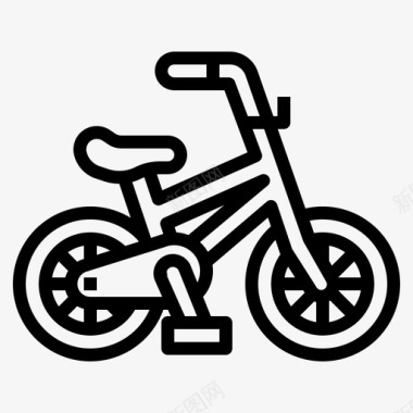 自行车家庭孩子图标图标