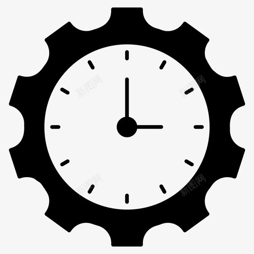 时间管理生产力时间维护图标svg_新图网 https://ixintu.com 商业 字形 时间 时间管理 服务 生产力 维护 设置 金融