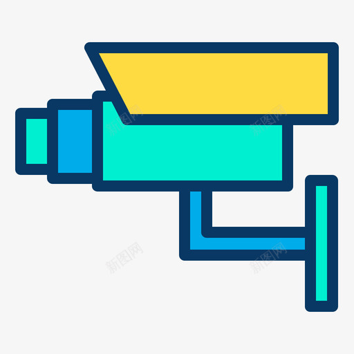 Cctv安全101线性彩色图标svg_新图网 https://ixintu.com Cctv 安全 彩色 线性