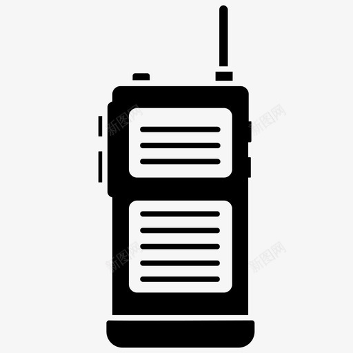 对讲机便携式对讲机无线电图标svg_新图网 https://ixintu.com 便携式 图标 字形 对讲机 收发机 无线 无线电 无线电话 移动 网络 通信