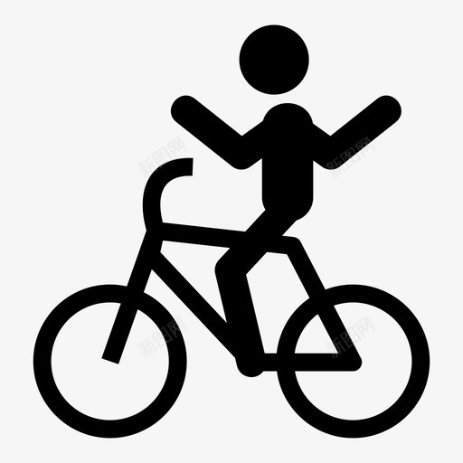骑自行车健身健康图标svg_新图网 https://ixintu.com 体育活动 健康 健身 生活方式 自行车 骑行