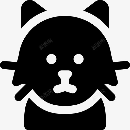 猫猫品种3填充图标svg_新图网 https://ixintu.com 填充 猫 猫品种3