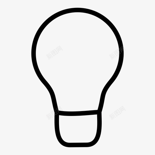 灯泡创造力想法图标svg_新图网 https://ixintu.com 创新 创造力 想法 灯泡 灵感