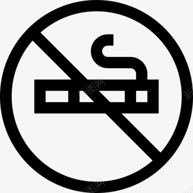 禁止吸烟健身81直系图标图标