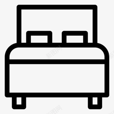 卧室家具酒店图标图标
