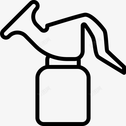 吸乳器喂奶取奶图标svg_新图网 https://ixintu.com 产妇 取奶 吸乳 喂奶 抽吸 轮廓