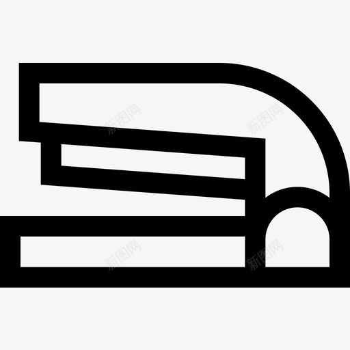 订书机创意工具33线性图标svg_新图网 https://ixintu.com 创意 工具 线性 订书机