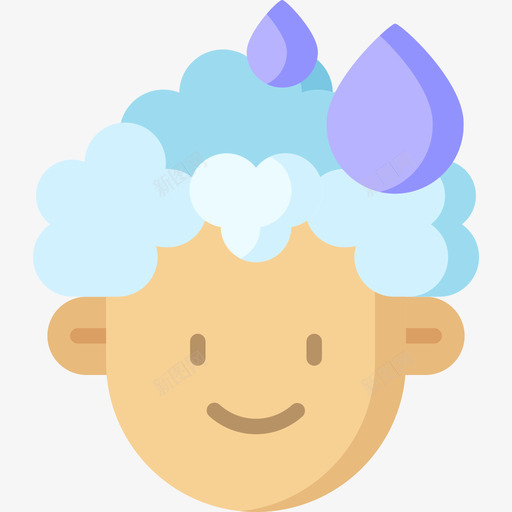 浴室头61平的图标svg_新图网 https://ixintu.com 平的 浴室