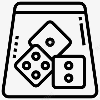 掷骰子下注赌博图标图标
