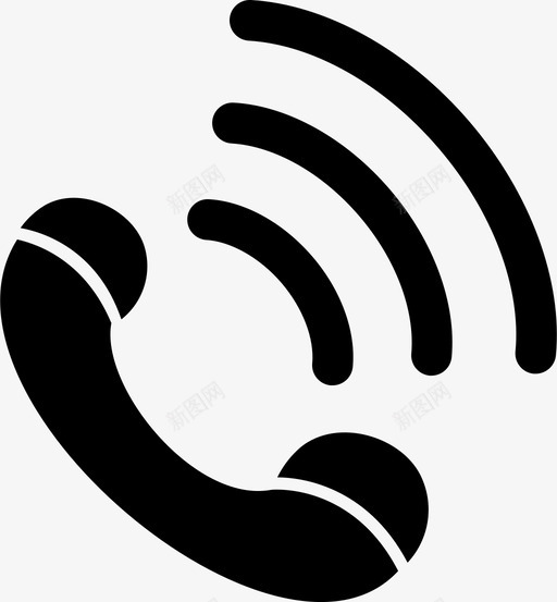 无线电话语音通话图标svg_新图网 https://ixintu.com 无线电话 语音 通话
