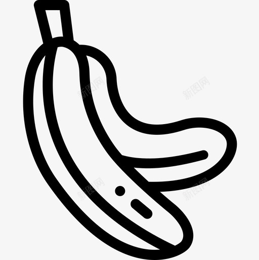 香蕉营养7直系图标svg_新图网 https://ixintu.com 直系 营养 香蕉