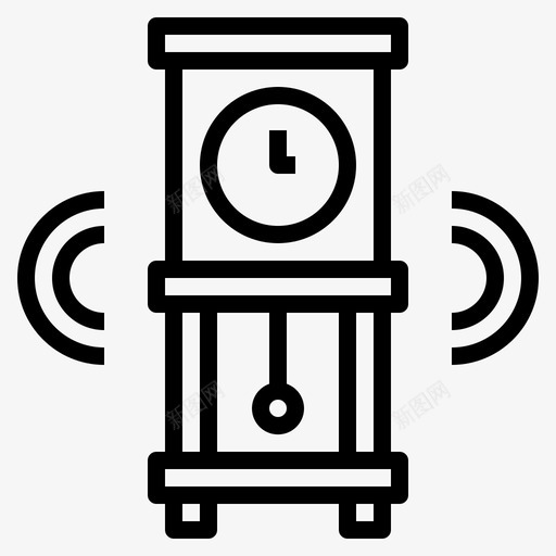 钟摆钟设备家图标svg_新图网 https://ixintu.com 家庭设备 房间 摆钟 概述 现代 生活方式 设备 钟摆钟