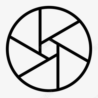 快门光圈照相机图标图标