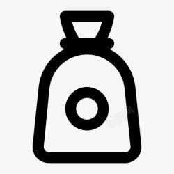 掉落钱袋战利品掉落物品钱袋图标高清图片