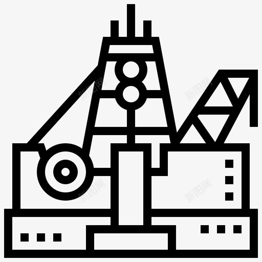 钻井勘探石油图标svg_新图网 https://ixintu.com 勘探 生产 石油 石油工业 钻井 钻机