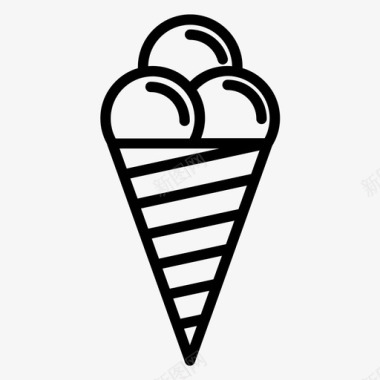 冰淇淋冰激凌派对图标图标