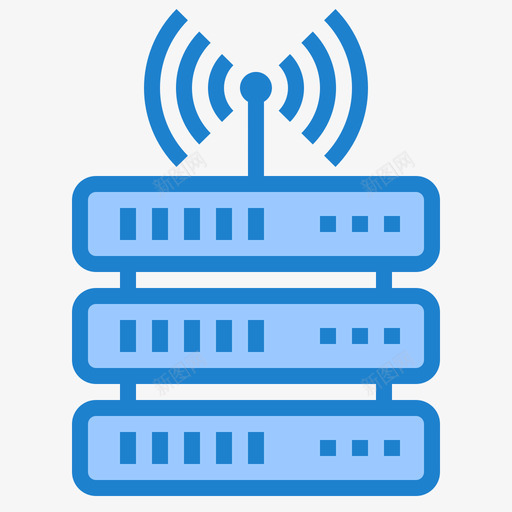 服务器网络主机68蓝色图标svg_新图网 https://ixintu.com 主机 服务器 网络 蓝色